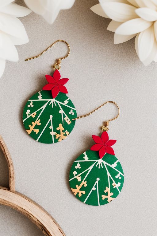 Merry & Bright: Handmade Paper Earrings for Christmas🎄🎁