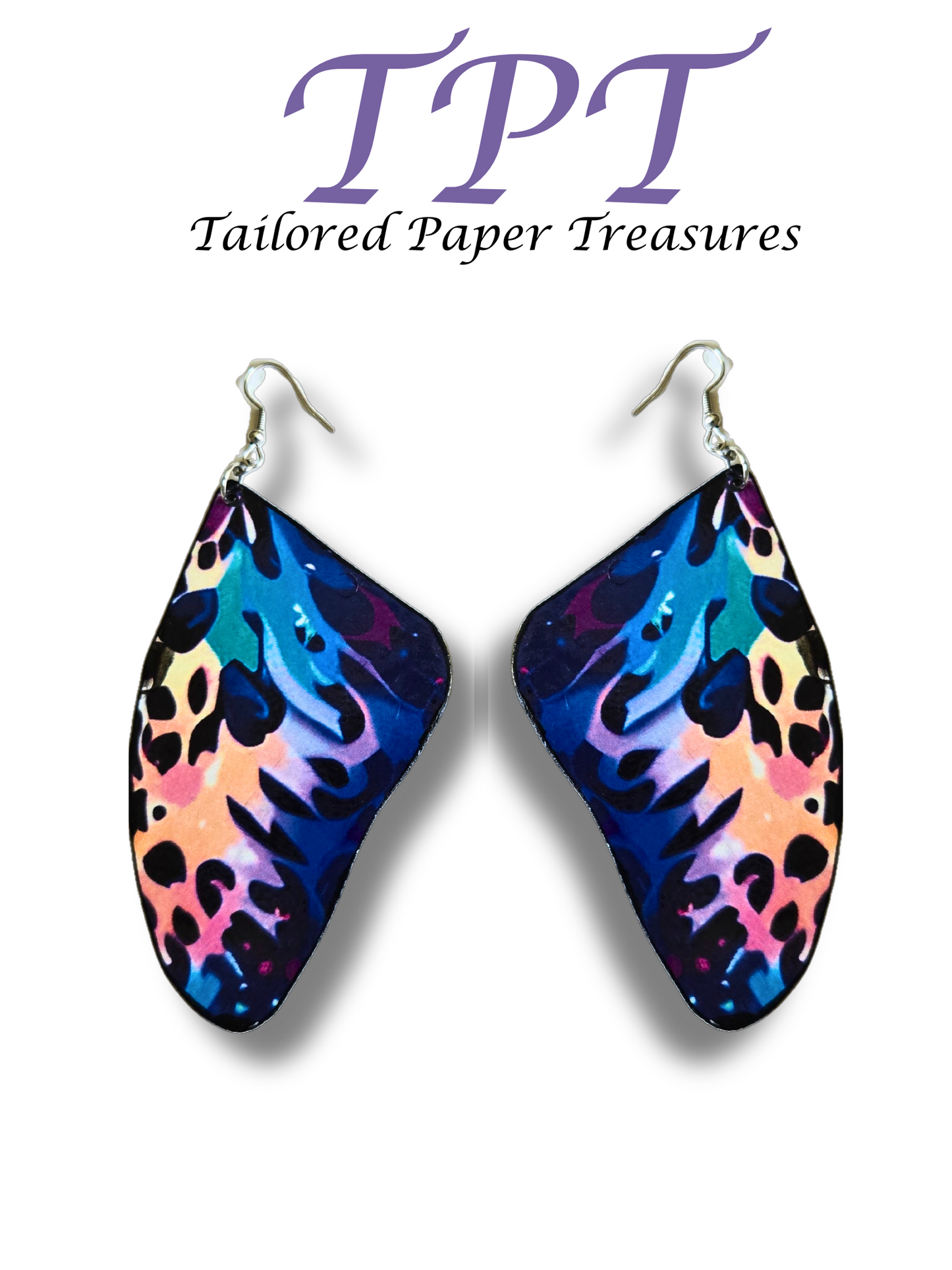 Phoenix Leopard Print Butterfly Earrings