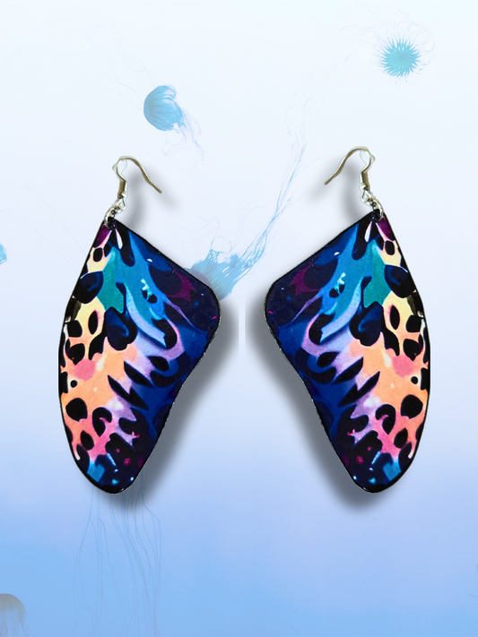 Phoenix Leopard Print Butterfly Earrings