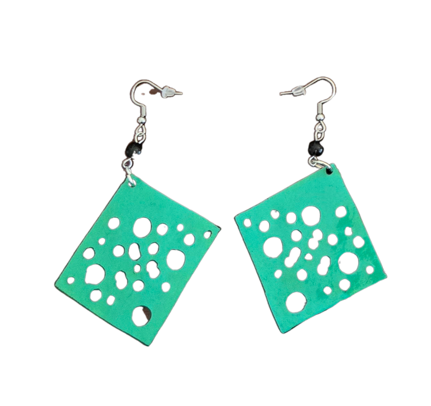 Turquoise Geometric Handmade Earrings