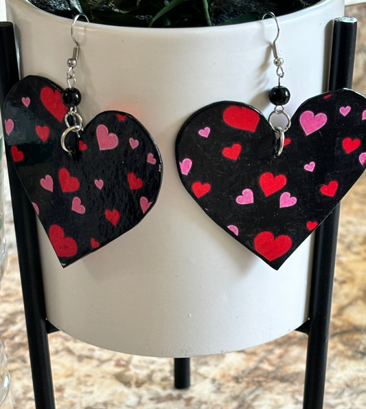 Heart-to-Heart Paper Earrings