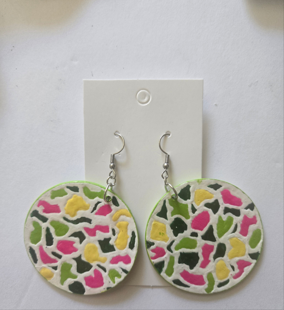 Colorful Abstract Handmade Earrings