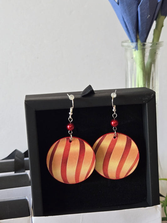 Ball of Bliss Handmade Paper Earrings