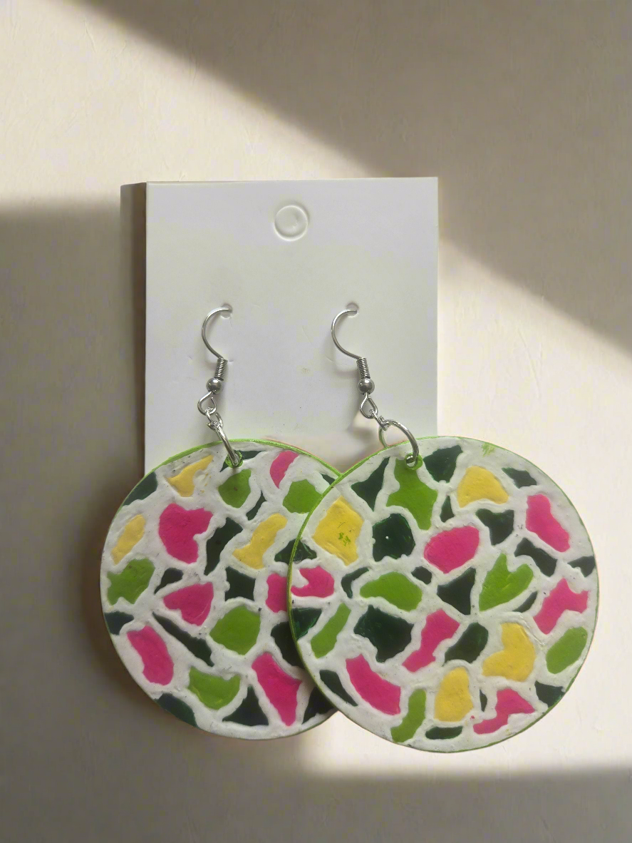 Colorful Abstract Handmade Earrings