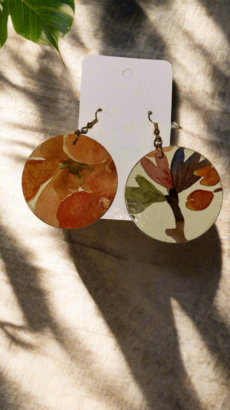 Marbled Bloom Earrings