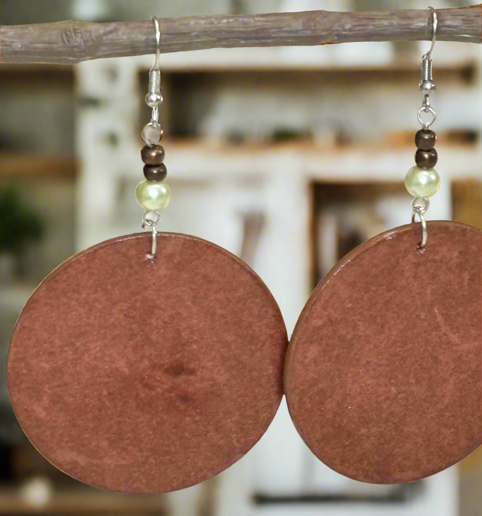 Rustic Elegance Handmade Paper Earrings