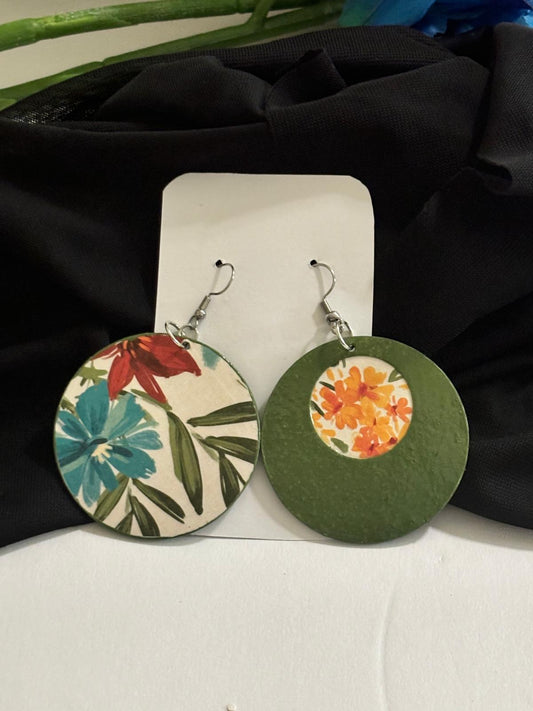 Nature's Palette: Handcrafted Vibrant Floral Earrings